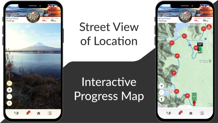 Mount Fuji Virtual Challenge The Conqueror Virtual Challenges   Map Streetview Small 